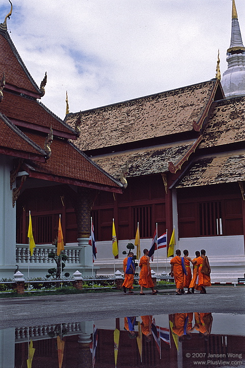 Wat Phra Sing的僧人